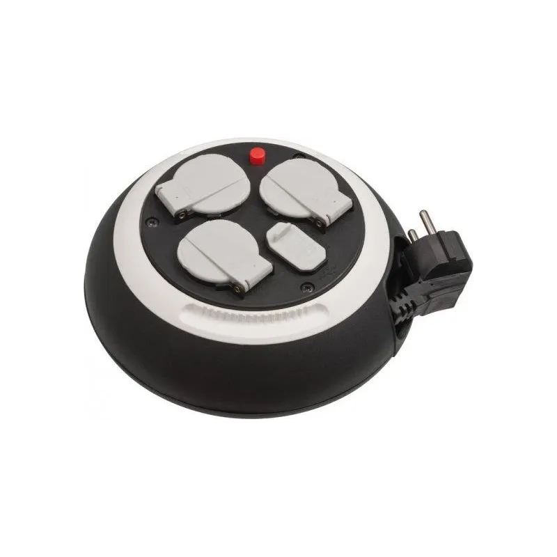 Pagarinātājs ar spoli Brennenstuhl, 3 x 1,5 mm², 3 m, 3 ligzdas, 2USB