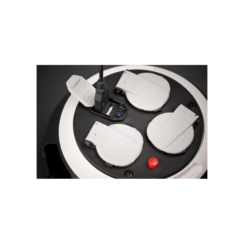 Ilgintuvas su rite BRENNENSTUHL COMFORT. 3 vietų. 2 USB. 3 m