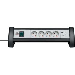 Pagarinātājs 1156250534 4viet. 2usb 1.8m