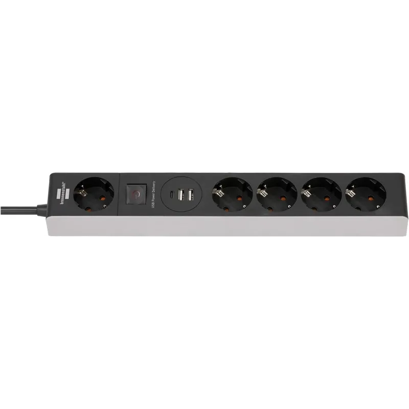 Pagarinātājs Brennenstuhl, 3 x 1,5 mm², 1.5 m, 5 ligzdas, 3USB