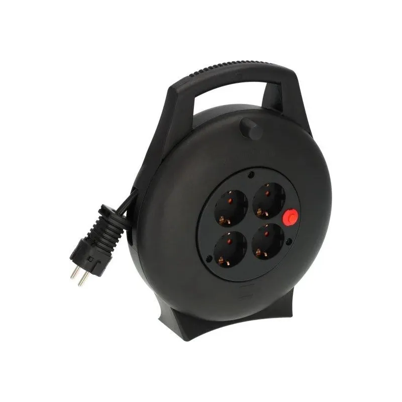 Pagarinātājs ar spoli Brennenstuhl, 3 x 1,5 mm², 10 m, 4 ligzdas