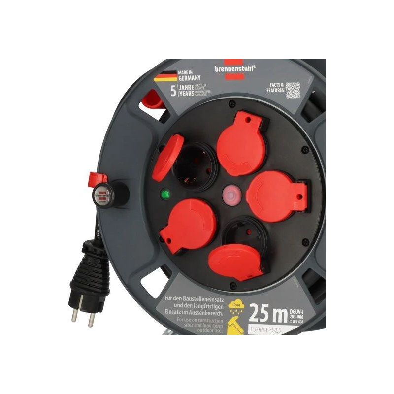 Spole 9232250100 ip44 25m 3x2.5 rn