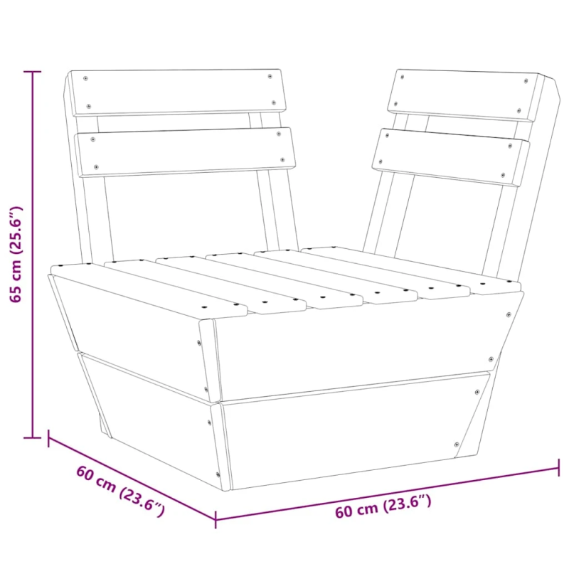 vidaXL palešu stūra dīvāns, moduļveida, impregnēts egles koks