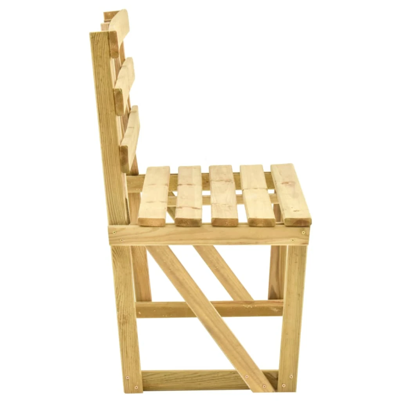 vidaXL dārza sols, 120 cm, impregnēts priedes koks