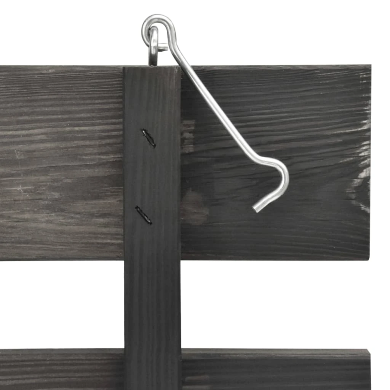 vidaXL 3-daļīga nojume atkritumu konteineriem, 210x75x121 cm, priede