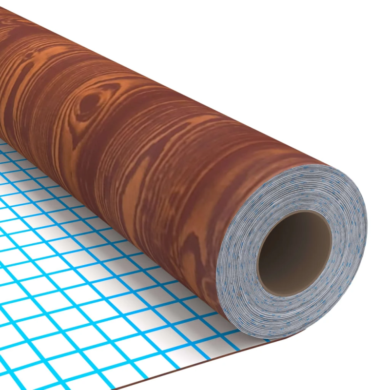 vidaXL mēbeļu līmplēve, akācijas raksts, 500x90 cm, PVC