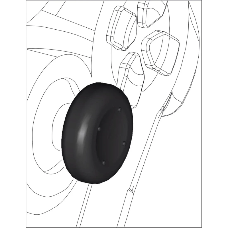 Hama 00054475 8-in-1 Control Stick Attachments Set for PlayStation-Xbox, Black