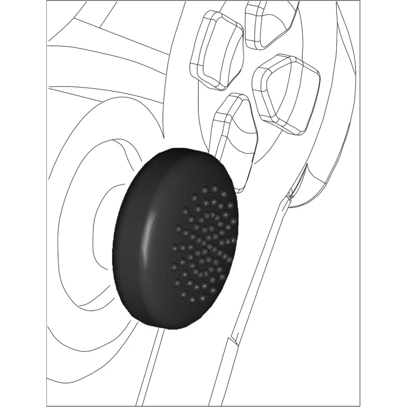 Hama 00054475 8-in-1 Control Stick Attachments Set for PlayStation-Xbox, Black