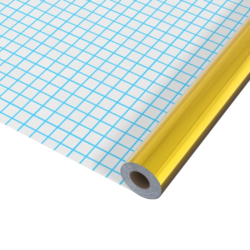 vidaXL mēbeļu līmplēve, spīdīga zelta krāsa, 500x90 cm, PVC