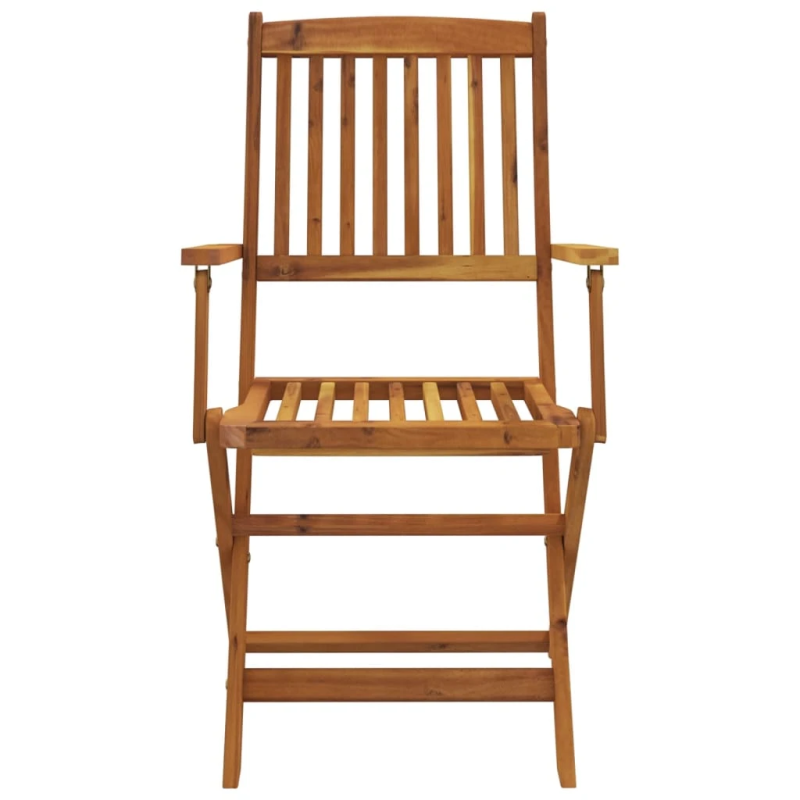 vidaXL 7-daļīgs dārza mēbeļu komplekts, saliekams, akācijas masīvkoks