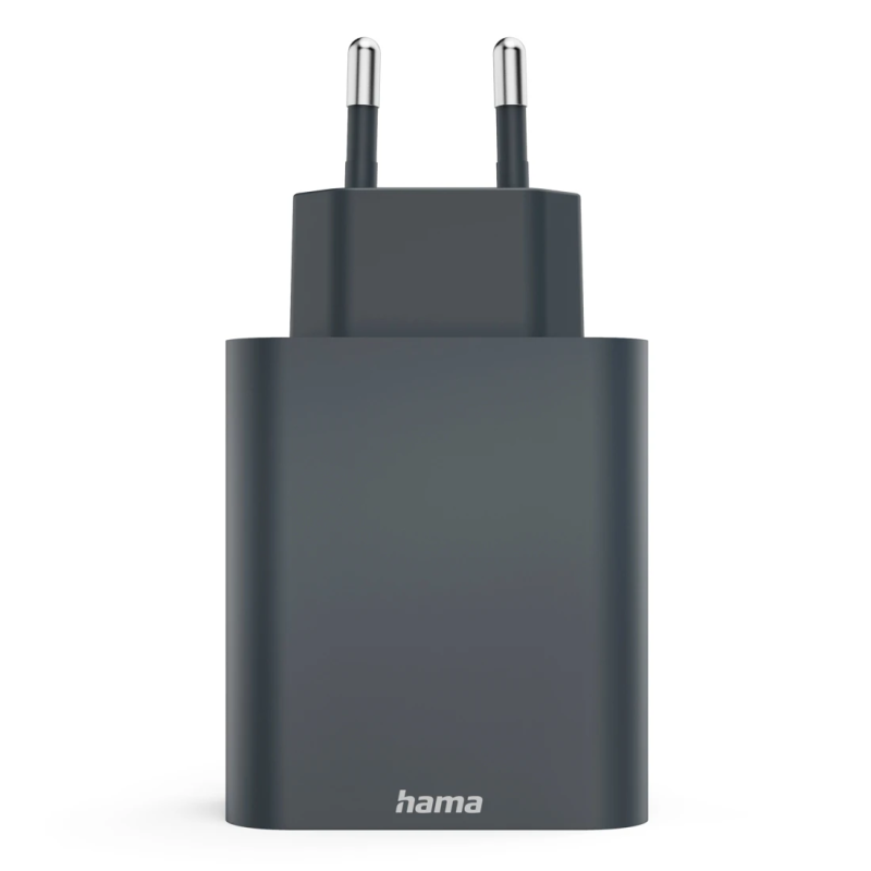 Hama 08644500 65W PD Wall Charger 2x USB-C USB-A Fast Charging ECOSENTIAL