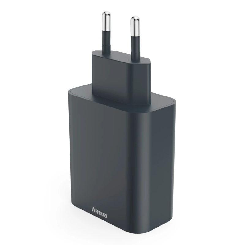 Hama 08644500 65W PD Wall Charger 2x USB-C USB-A Fast Charging ECOSENTIAL