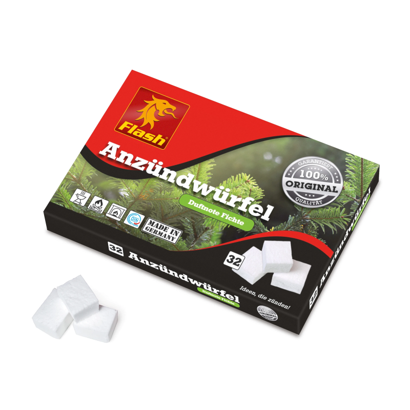 Aizdedzināšanas klucīši balti 32gb