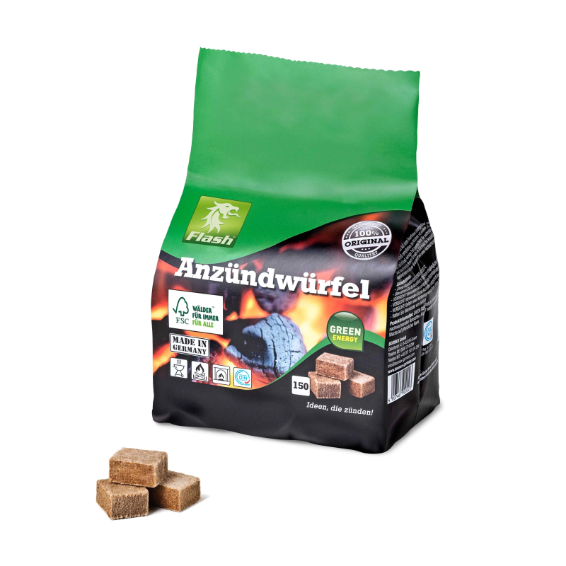 Aizdedzināšanas klucīši brūni 150gb