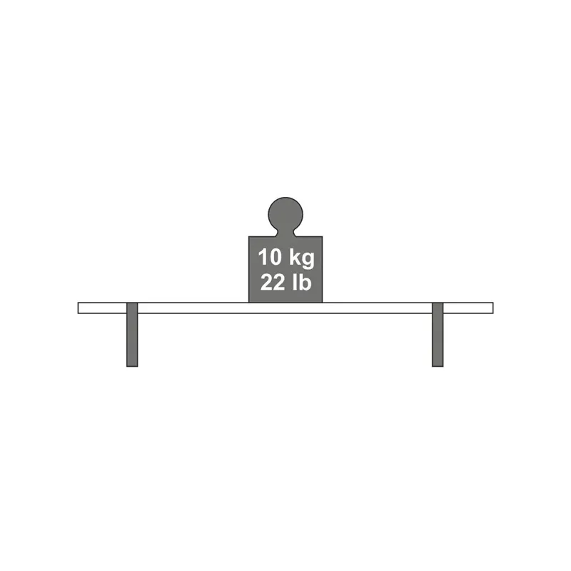 Plauktu turētājs Dolle Lip, 20x13 cm, melna krās.