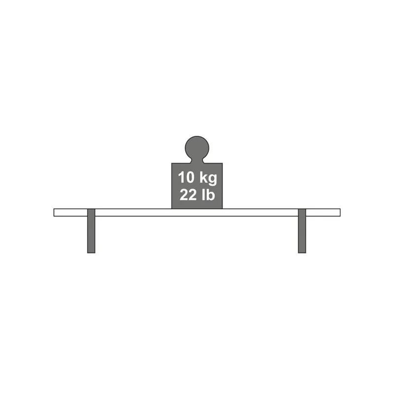 Shelf Depot LIP Shelf Bracket 208 × 130 × 30 mm, Black