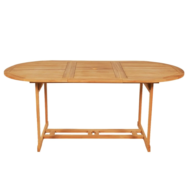 vidaXL 9-daļīgs dārza mēbeļu komplekts, masīvs tīkkoks