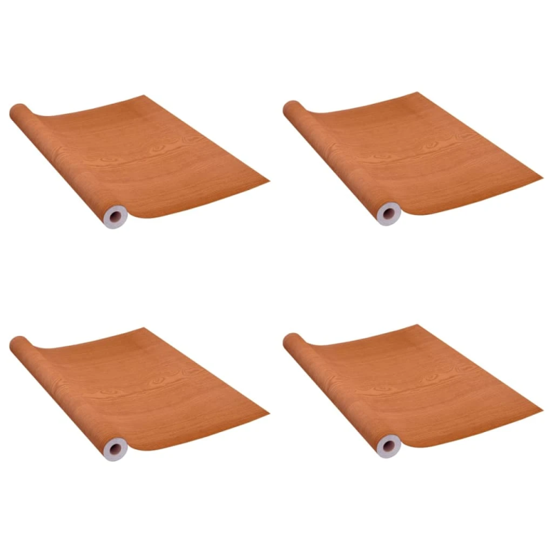 vidaXL durvju līmplēves, 4 gab., 210x90 cm, gaiša ozolkoka krāsa, PVC