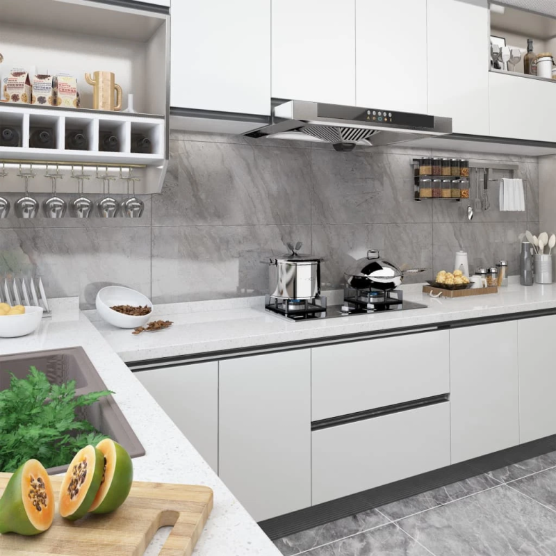 vidaXL mēbeļu līmplēves, 2 gab., baltas, 500x90 cm, PVC