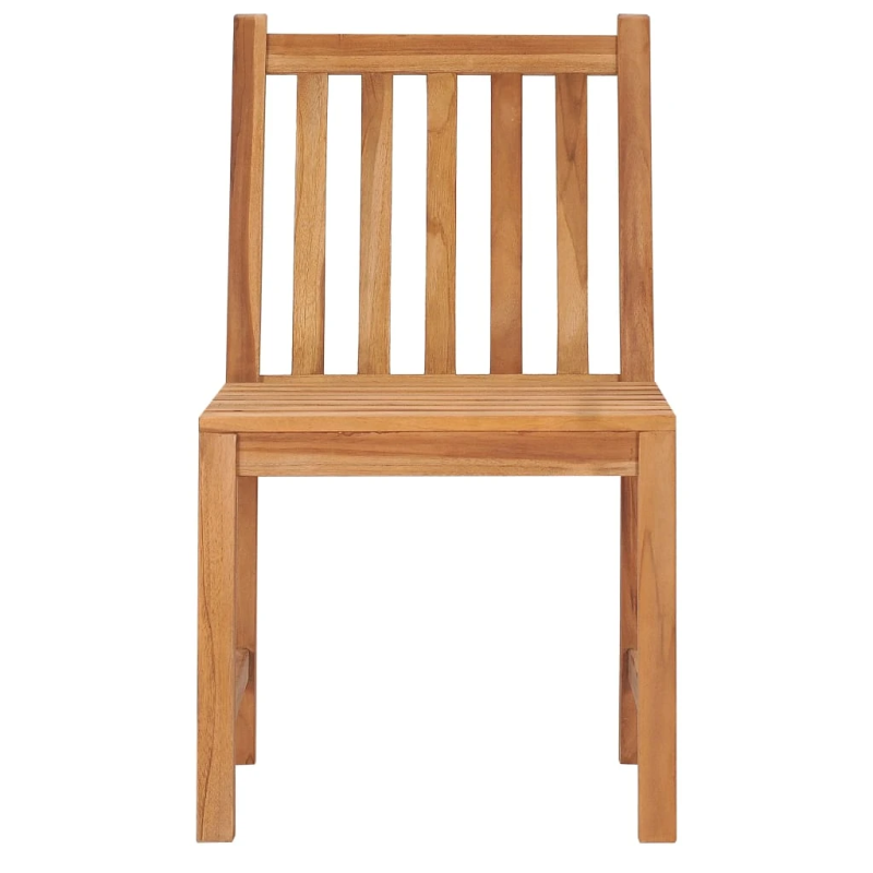 vidaXL 3-daļīgs dārza mēbeļu komplekts, 80x80 cm, masīvs tīkkoks