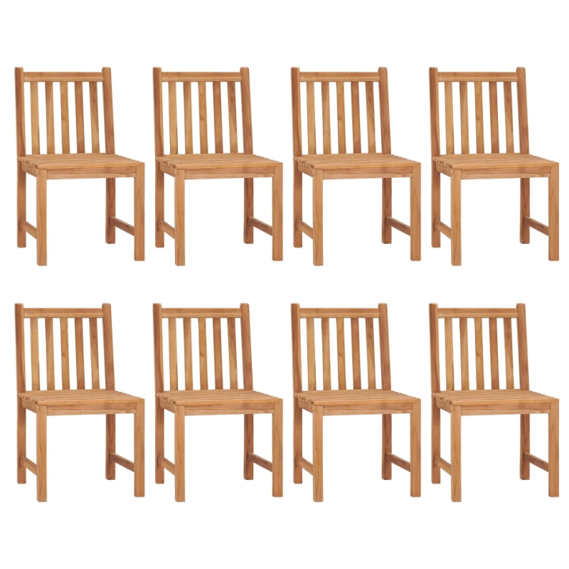 vidaXL 9-daļīgs dārza mēbeļu komplekts, 200x100 cm, masīvs tīkkoks