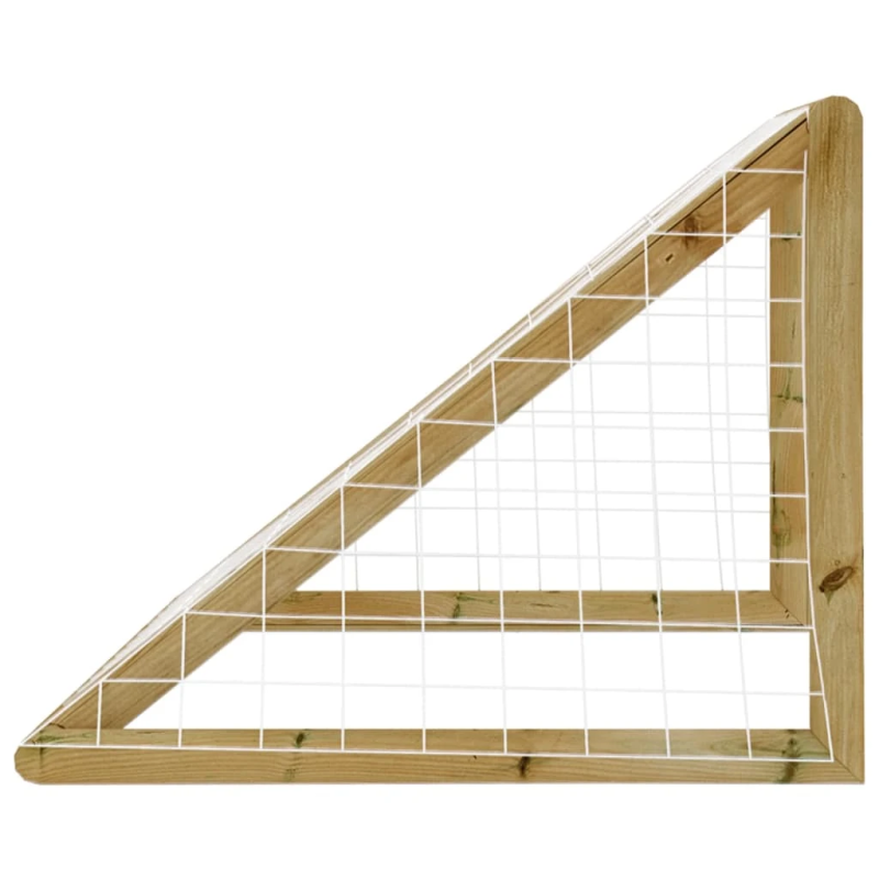 vidaXL futbola vārti ar tīklu, 160x80x100 cm, impregnēts priedes koks