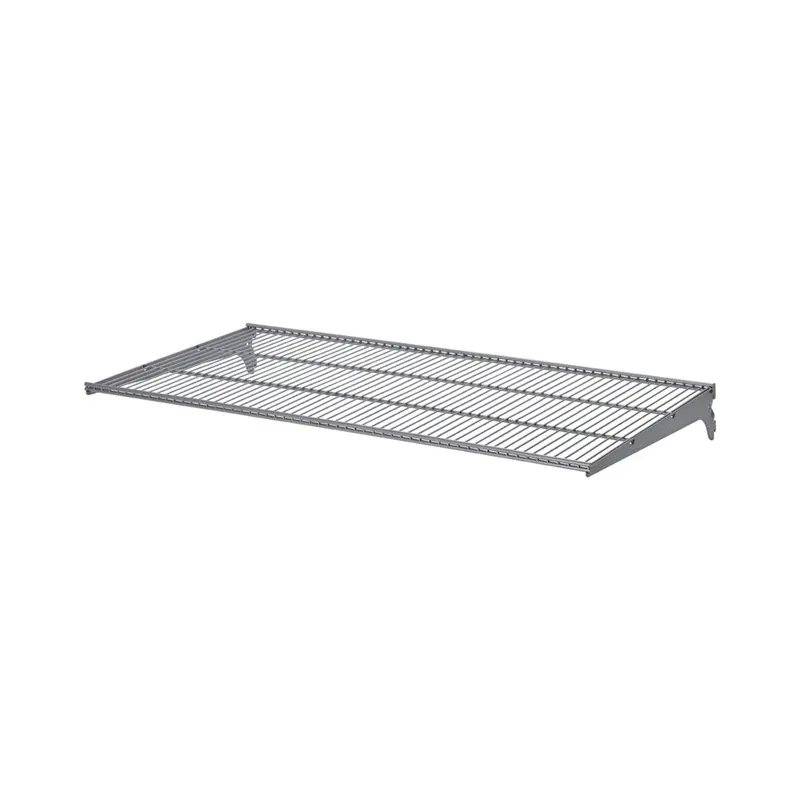 Plaukts ar kronšteiniem Dolle Gridboard Set, 80 cm x 40.6 cm, pelēka krās., 3 gab.