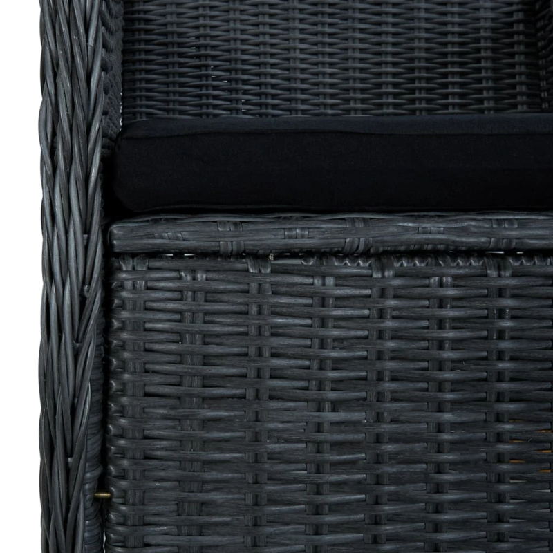 vidaXL 3-daļīgs dārza atpūtas mēbeļu komplekts, pelēka PE rotangpalma