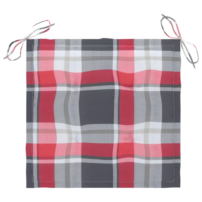 vidaXL dārza krēsli ar matračiem, 4 gab., akācijas masīvkoks, pelēki