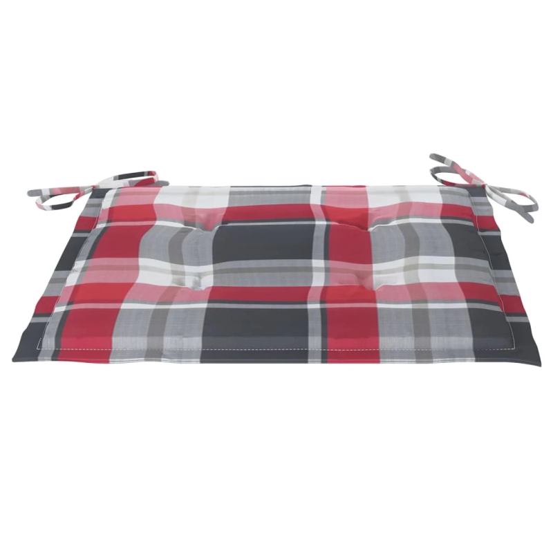 vidaXL dārza krēsli ar matračiem un galdiņu, akācijas masīvkoks