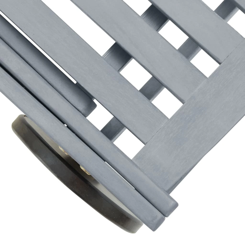 vidaXL dārza sauļošanās zvilnis ar matraci, akācijas masīvkoks