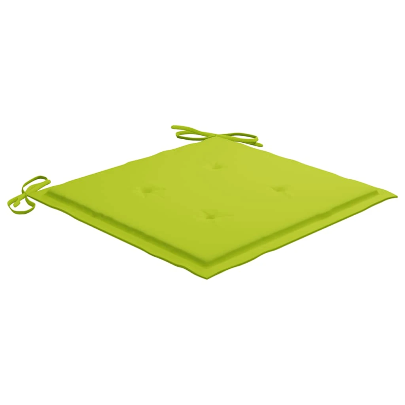 vidaXL dārza krēsli ar matračiem, 2 gab., masīvs tīkkoks, tērauds