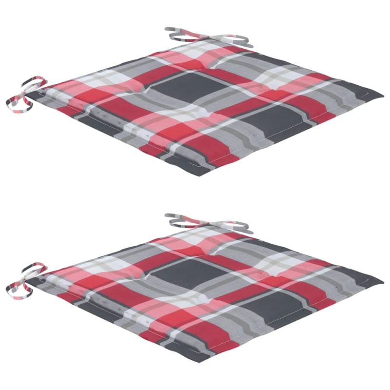 vidaXL dārza krēsli ar matračiem, 2 gab., masīvs tīkkoks, tērauds