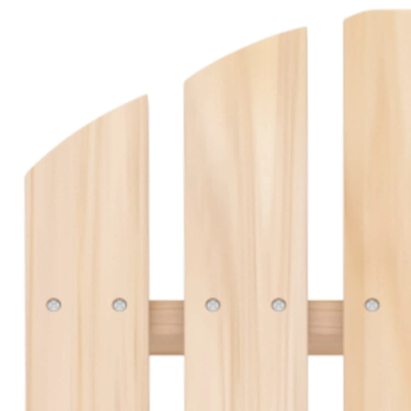 vidaXL divvietīgs dārza krēsls ar kāju balstiem, egles koks