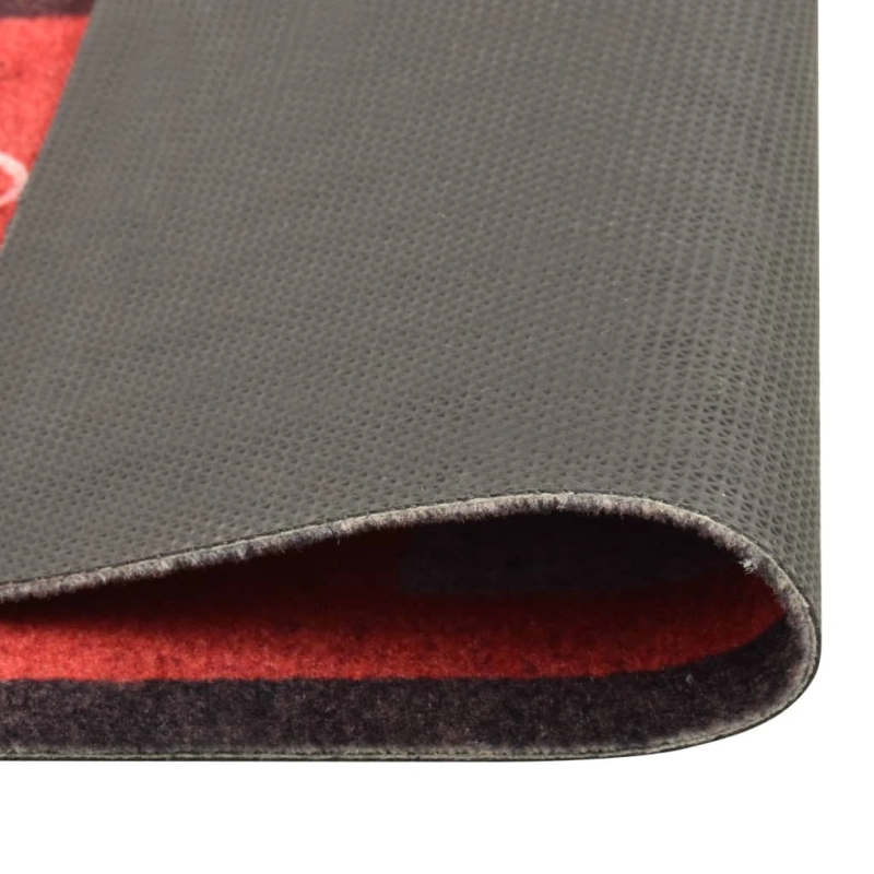 vidaXL virtuves paklājs, mazgājams, apdruka ar tomātiem, 60x300 cm