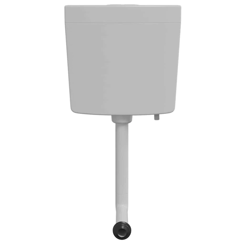 vidaXL tualetes poda tvertne ar apakšējo ūdens padevi, 3-6 l, pelēka