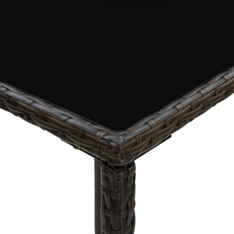 vidaXL 3-daļīgs dārza mēbeļu komplekts ar matračiem, PE rotangpalma