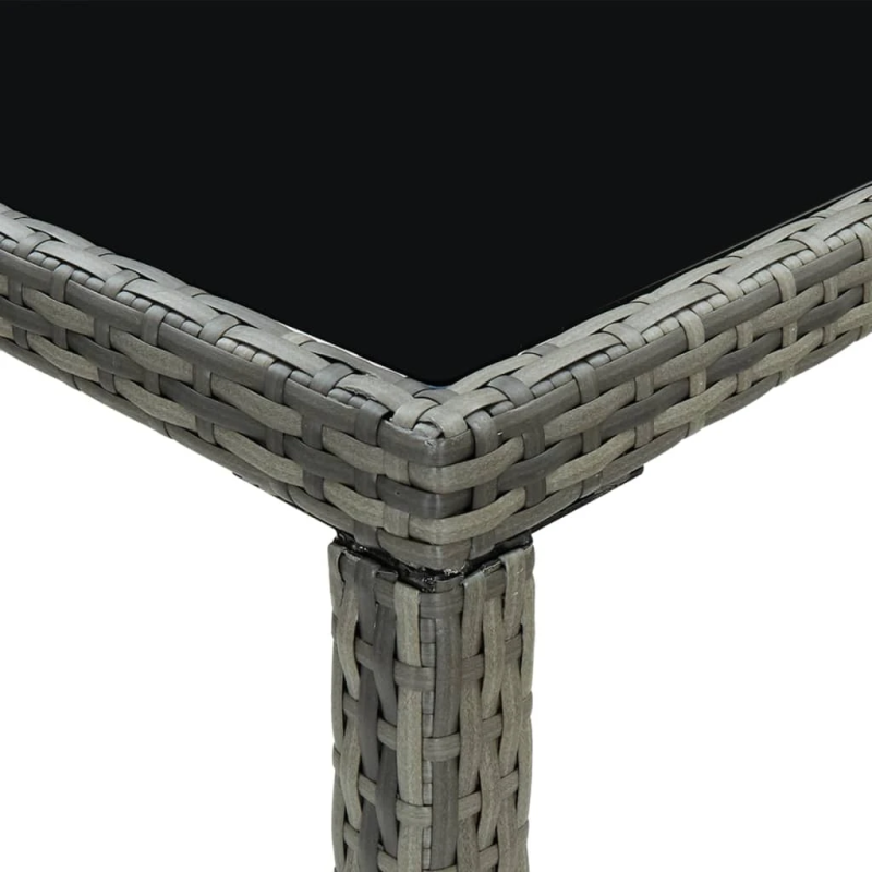 vidaXL 9-daļīgs dārza mēbeļu komplekts ar matračiem, PE rotangpalma