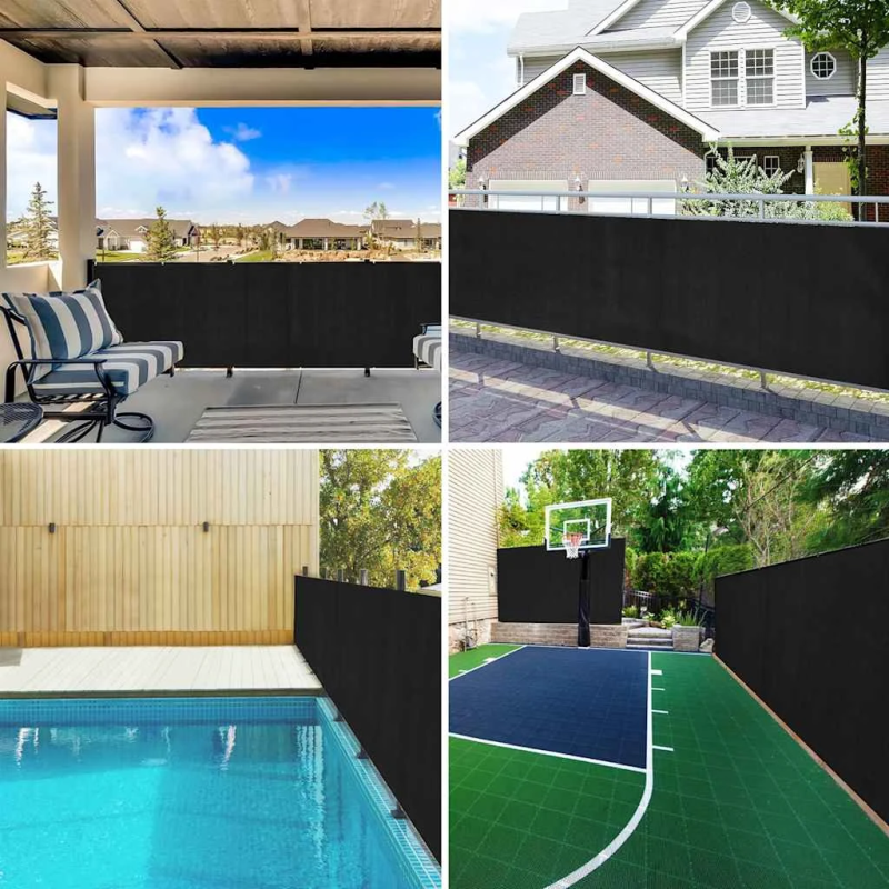 vidaXL norobežojošais tīkls, melns, 1,5x10 m, HDPE, 75 g-m²