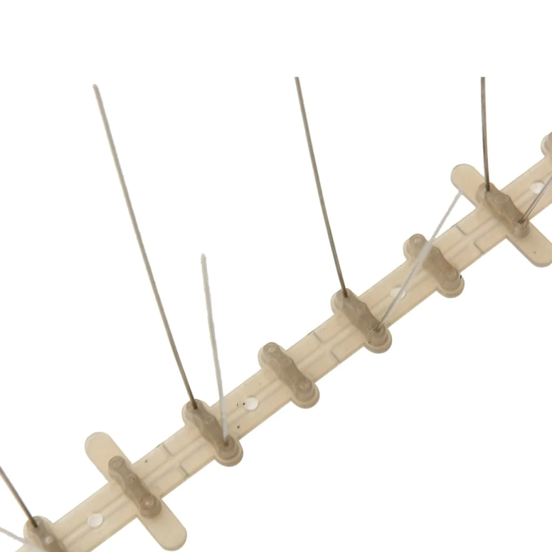 vidaXL putnu atbaidīšanas radzes, 2 rindas, 20 gab., 10 m, plastmasa