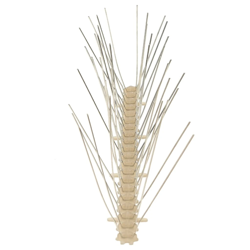 vidaXL putnu atbaidīšanas radzes, 4 rindas, 20 gab., 10 m, plastmasa