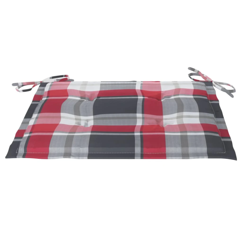 vidaXL dārza krēsli, matrači ar četrstūriem, 2 gab., masīvs tīkkoks