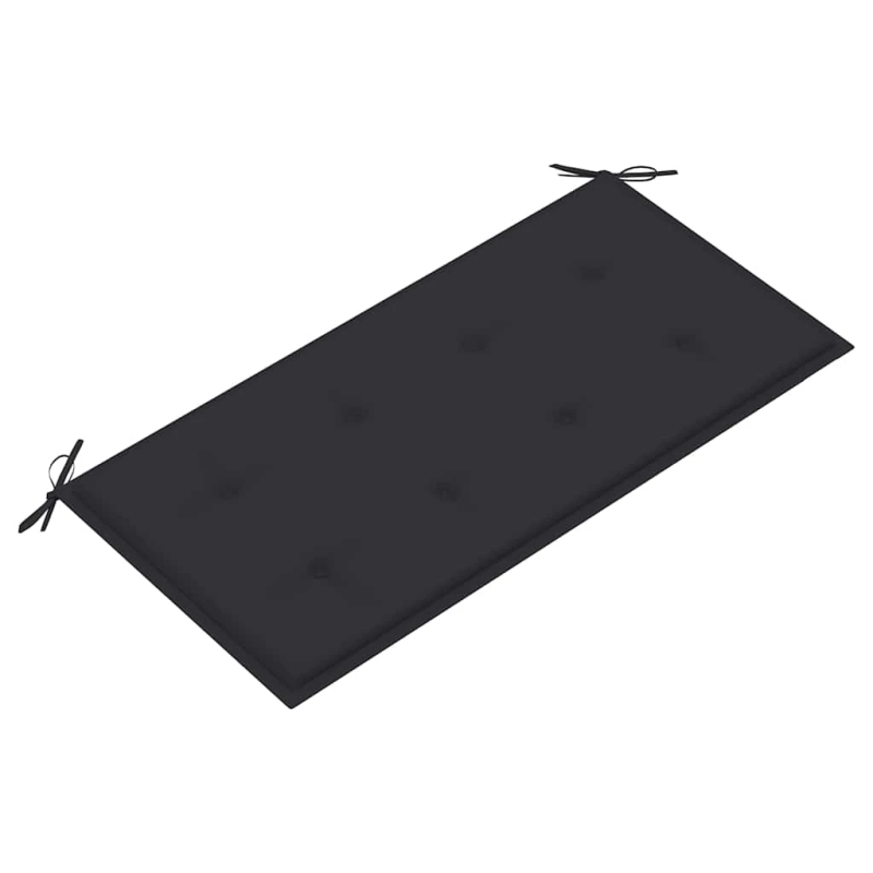 vidaXL dārza sols ar antracītpelēku matraci, 112 cm, masīvs tīkkoks