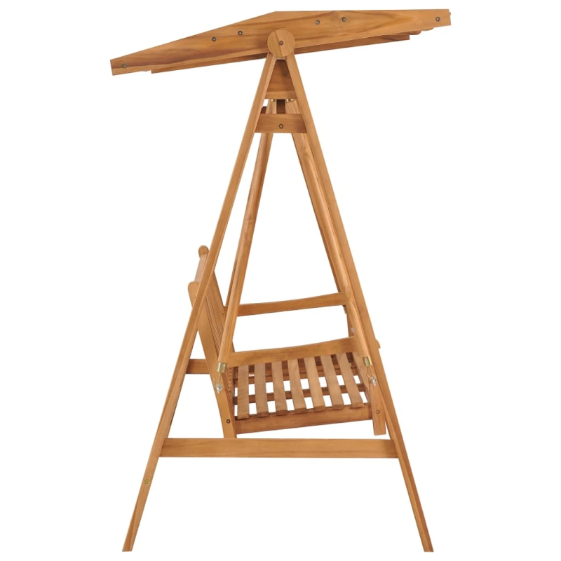 vidaXL šūpuļsols ar pelēkbrūniem spilveniem, 170 cm, masīvs tīkkoks