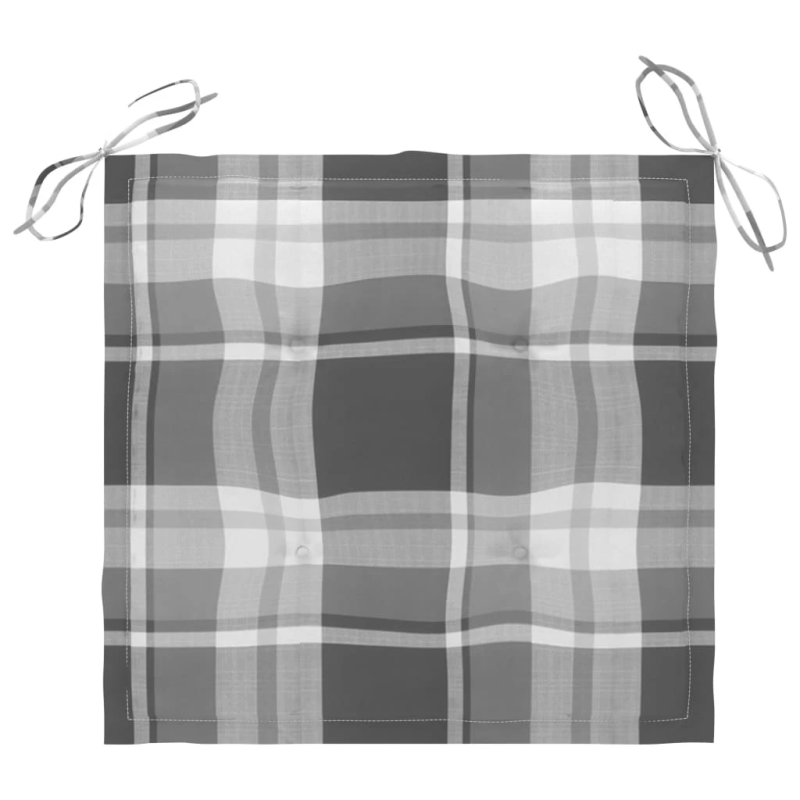 vidaXL dārza krēsli ar matračiem, 2 gab., masīvs tīkkoks