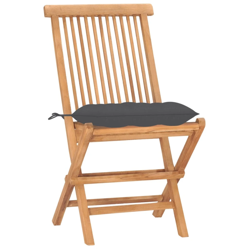 vidaXL 3-daļīgs dārza mēbeļu komplekts, saliekams, masīvs tīkkoks