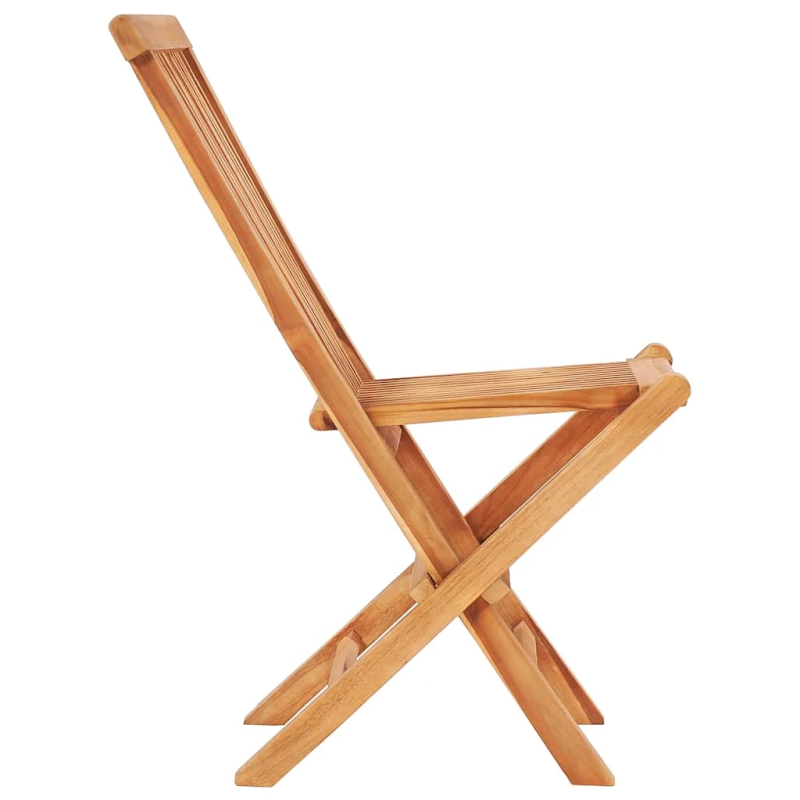 vidaXL 3-daļīgs bistro mēbeļu komplekts ar matračiem, masīvs tīkkoks