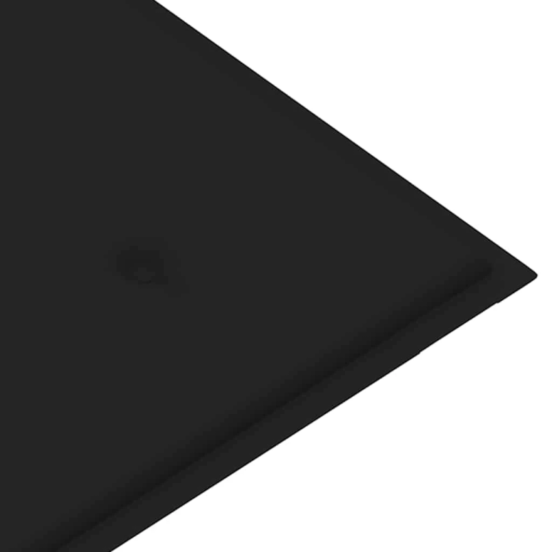 vidaXL dārza sols ar matraci, 128,5 cm, masīvs tīkkoks