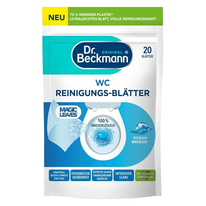 DR. BECKMANN Ocean Breeze tualetes poda tīrīšanas loksnes 20gab