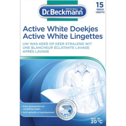 DR. BECKMANN Active-White veļas balināšanas salvetes 15gab
